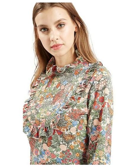 Topshop（トップショップ）の「topshop Doll Floral Print Ruffle Dress（ワンピース）」 Wear