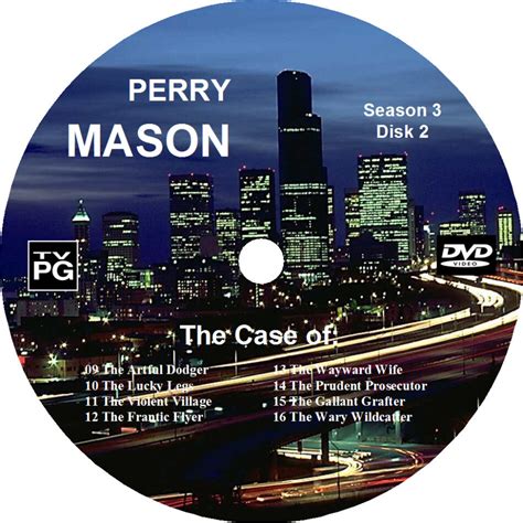 Perry Mason Complete Season 3 Custom DVD Labels