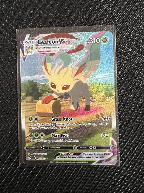 Mavin Leafeon VMAX 205 203 Alternate Art Secret Rare Evolving Skies