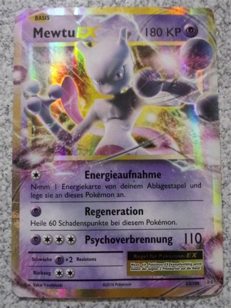 Pokemon Karte Mewtu Ex Evolution Deutsch Sammlung Ebay