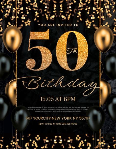 Template 50th Birthday Invitations Free Printable Pdf - Infoupdate.org