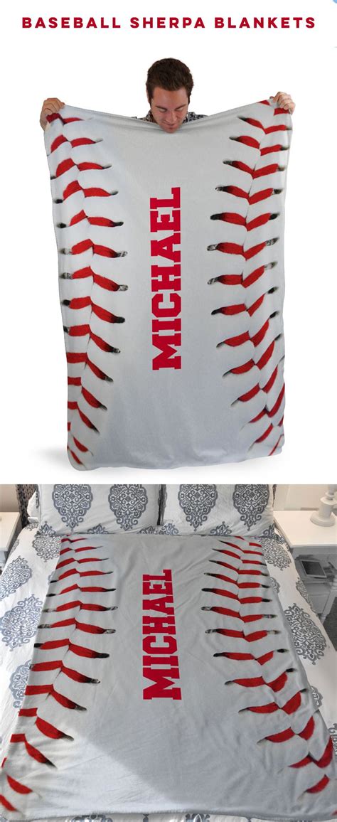 Custom Baseball Stitches Sherpa Fleece Blanket A Great Baseball Team