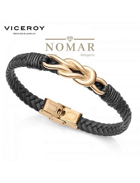 Pulsera Viceroy De Hombre Magnum Acero Ip Dorado Nudo Amistad