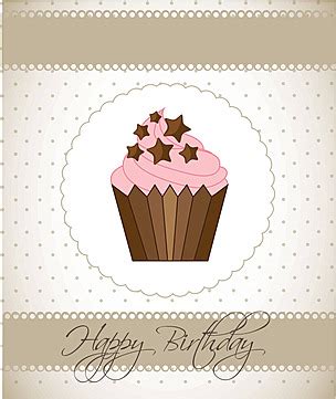 Birthday Card Valentine Muffin Cupcake Vector Valentine Muffin