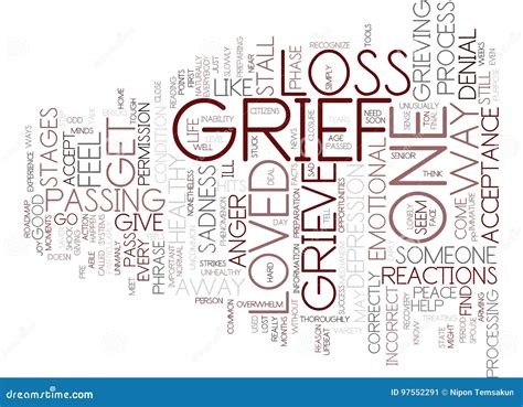 From Grief To Joy Word Cloud Concept Stock Vector Illustration Of