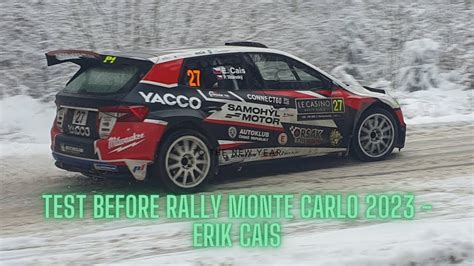 E Cais Test Before Rallye Monte Carlo 2023 New Skoda Fabia Rs Rally2