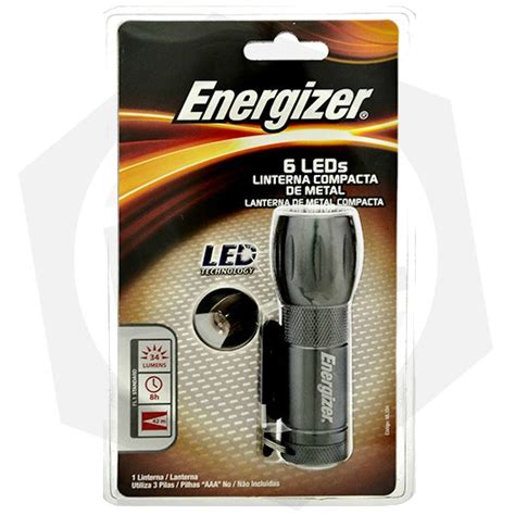 Linterna de Mano Metálica Energizer ML33A 6 Leds Bulonera del