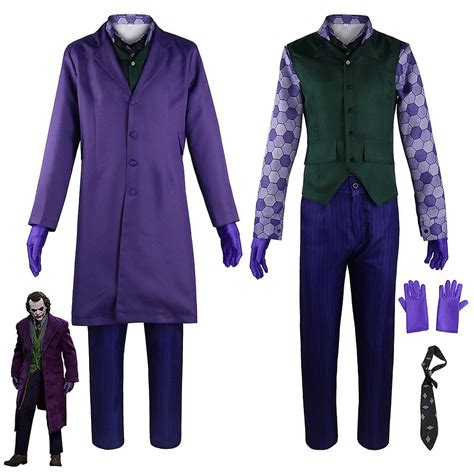 Batman The Dark Knight Deluxe Heath Ledger Joker Kost M Erwachsene