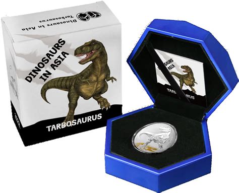 Samoa 2 Dollar Dinosaurier In Asien Tarbosaurus 2022 Silber PP 115 17