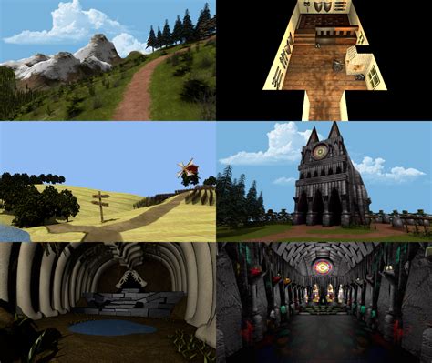 PS1 Style RPG Pre-rendered Backgrounds | OpenGameArt.org