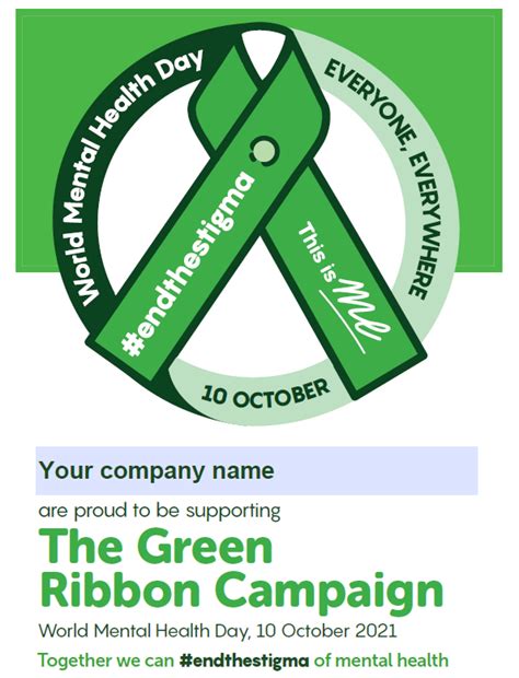 The Lord Mayors Appeal. The Green Ribbon Campaign Editable A4 Poster ...