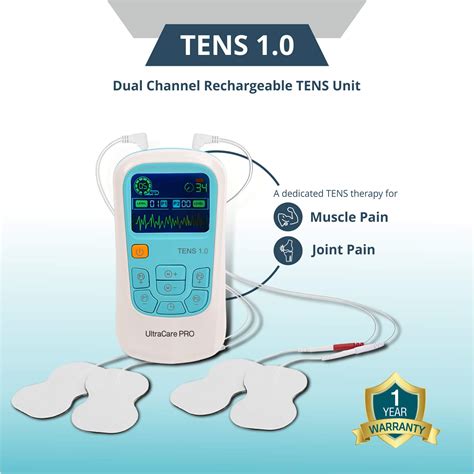 Ultracare Pro Battery Powered Tens 10 Rechargeable Dual Channel