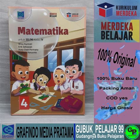 Jual Buku Paket Siswa Matematika Kelas Sd Mi Kurikulum Merdeka