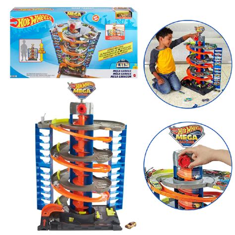 Mega Garagem Hot Wheels City - Pista Hot Wheels City Mega Garagem Espiral Mattel | Shopee Brasil