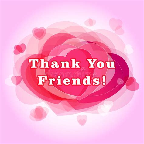 Thank You Friends for Followers Greeting Card Stock Vector ...