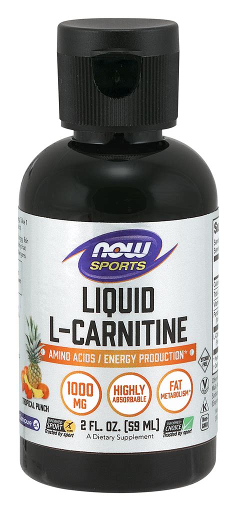 L-Carnitine Supplement | Liquid L-Carnitine 1000mg | NOW