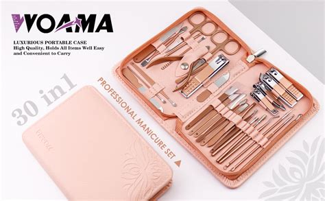 Amazon WOAMA 30 Piece Manicure Set Professional Nail Clippers Set