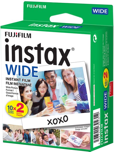 Fujifilm Instax Wide Instant Film Twin Pack White 16468498 Best Buy