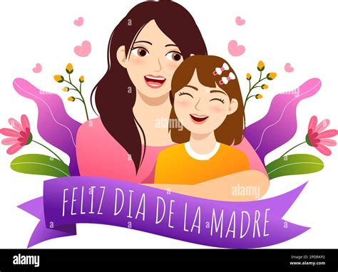 Feliz Día De La Madre Ilustración Con La Celebración Del Feliz Día De La Madre Y Niños Lindos En