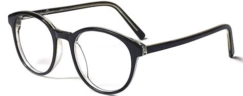 Unbreakable Rounded Black Eyeglasses Black Colour Frame Online Crazyspects