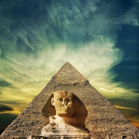 Laeacco Egyptian Pyramid SphinX Scenic Photography Backgrounds Vinyl