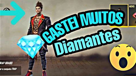 Gastei Mas De Mil Diamantes No Free Fire Skin Muito Braba Youtube