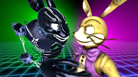 Fnaf Sfm Au Malhare Vs Glitchtrap By Glamrockspringwolf On Deviantart