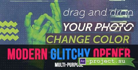 Videohive Modern Glitchy Opener Project For After Effects