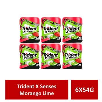 Trident X Senses X G Morango Lime Mentos Chicletes E Gomas