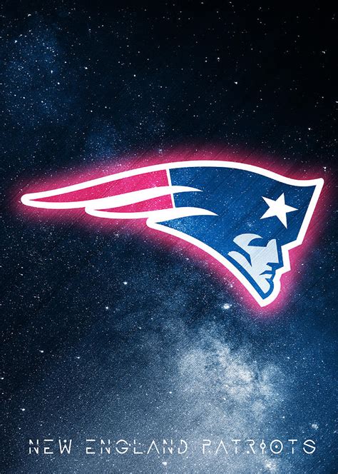 New England Patriots Galaxy Logo art Digital Art by William Ng