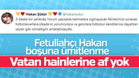 FETÖ cü Hakan Şükür ün Türkiye ye dönme hayali