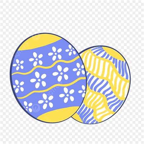 Easter Eggs White Transparent Colorful Easter Egg Illustration Blue