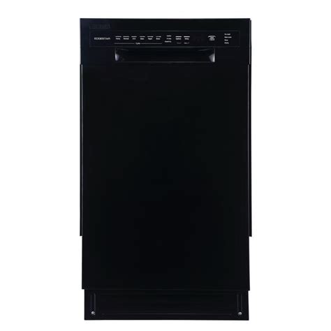 EdgeStar 18 in. Front Control Dishwasher in Black with Stainless Steel Tub BIDW1802BL - The Home ...