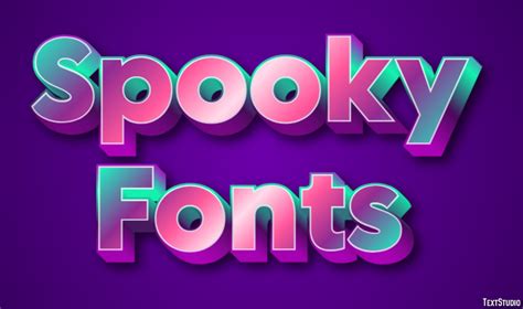 Spooky Fonts Text Effect and Logo Design Font