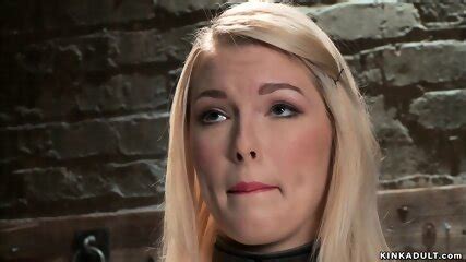 Zippered Blonde Fucked By Gimp