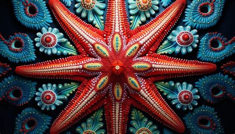 Premium AI Image | a starfish of 1000 colors