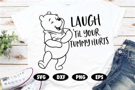 Laugh Until Your Tummy Hurts Svg Winnie The Pooh Svg Honey Etsy