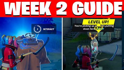 All Legendary Quests Week 2 In Fortnite Week 2 Challenges Youtube