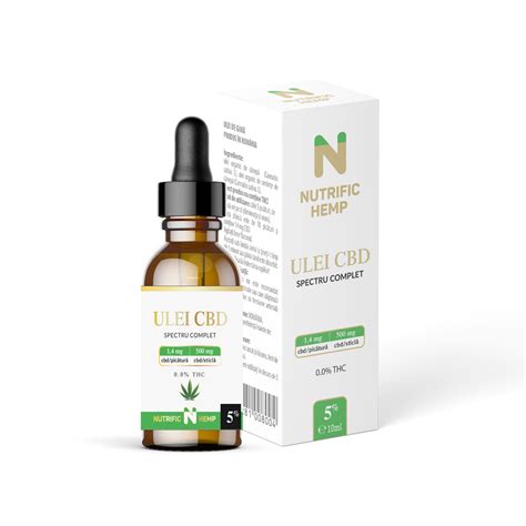 Ulei CBD 5 Spectru Complet 500 Mg CBD 10 Ml Nutrific Bebe Tei