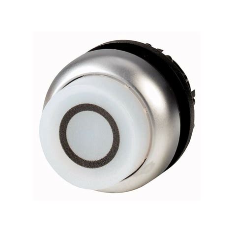 Bouton Poussoir Lumineux Saillant Blanc Accrochage Eaton M Drlh W X