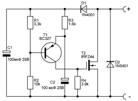 Реле на транзисторах схема - 96 фото