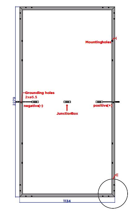 Daxler 550 Watt Monokristal Güneş Paneli SolarAVM