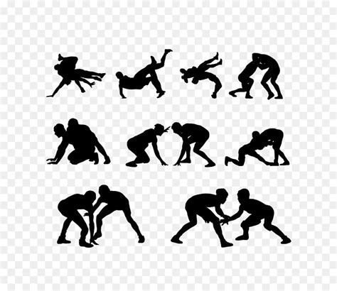 Free Wrestling Silhouette Clip Art, Download Free Wrestling Silhouette ...