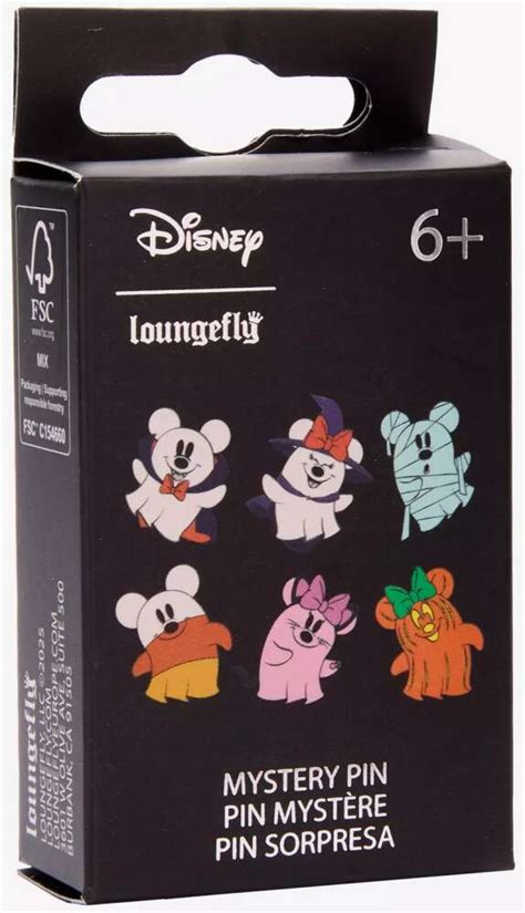 Hot Topic Disney Mickey Mouse Minnie Mouse Halloween Ghosts Blind Box Disney Trading Pin