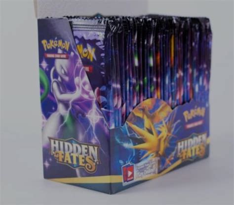 Pokemon Booster Box Hidden Fates Proxy Box Etsy