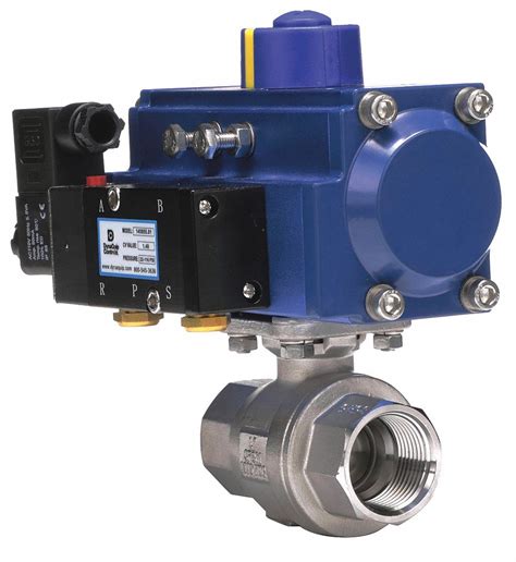 Dynaquip Controls In Double Acting Pneumatic Actuated Ball Valve