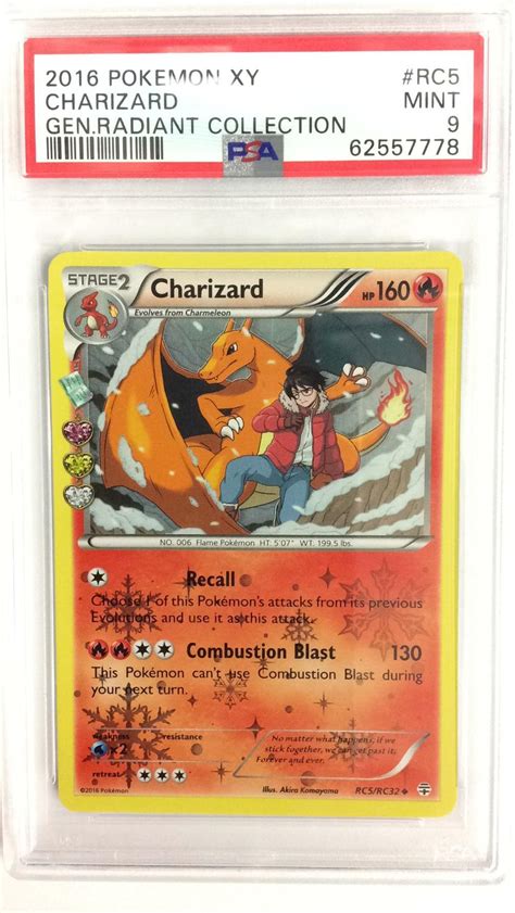 Pokemon Xy Generations Radiant Collection Rc Charizard Psa