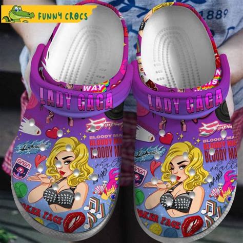 Singer Lady Gaga Music Crocs Clog Shoes Discover Comfort And Style