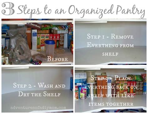 3 Steps To An Organized Pantry Adventures Of A Diy Mom