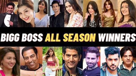 Bigg Boss All Season Winners Youtube